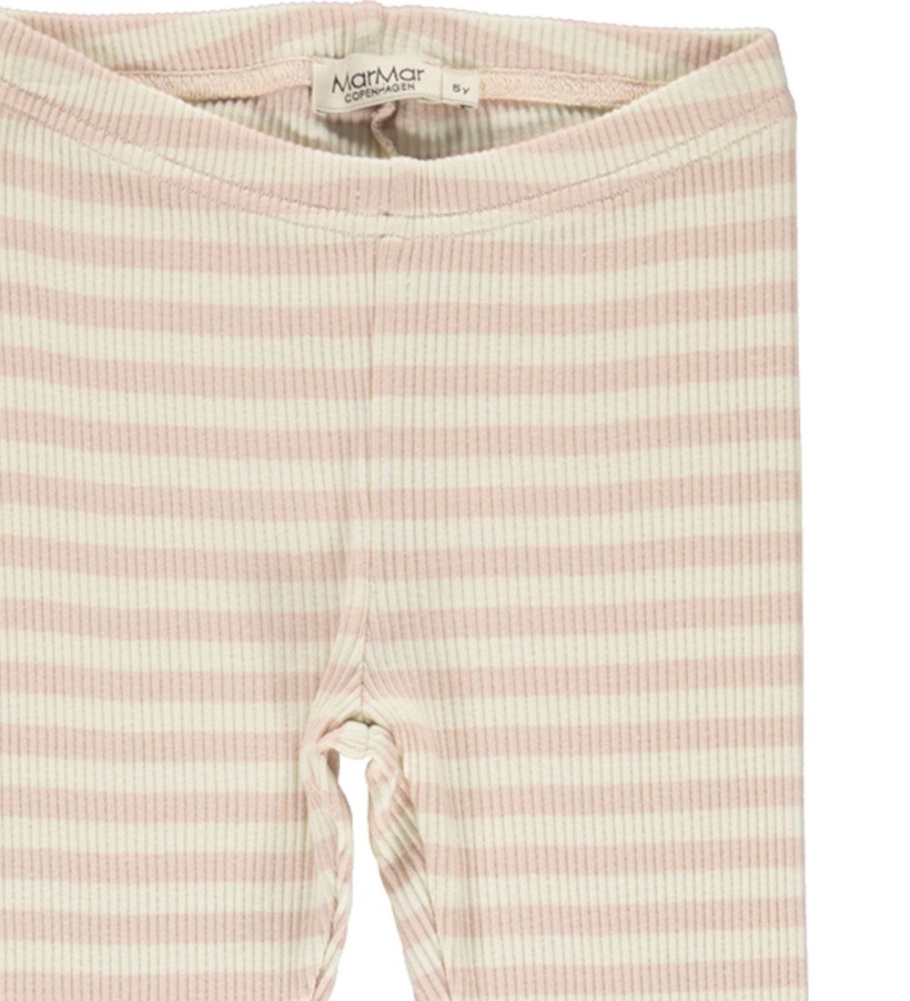 MarMar Leggings - Modal - Rip - Rose/Off-White