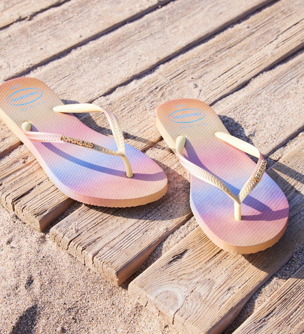 Havaianas Flip Flops - Slim Gradient Sunset - Pixel/Yellow