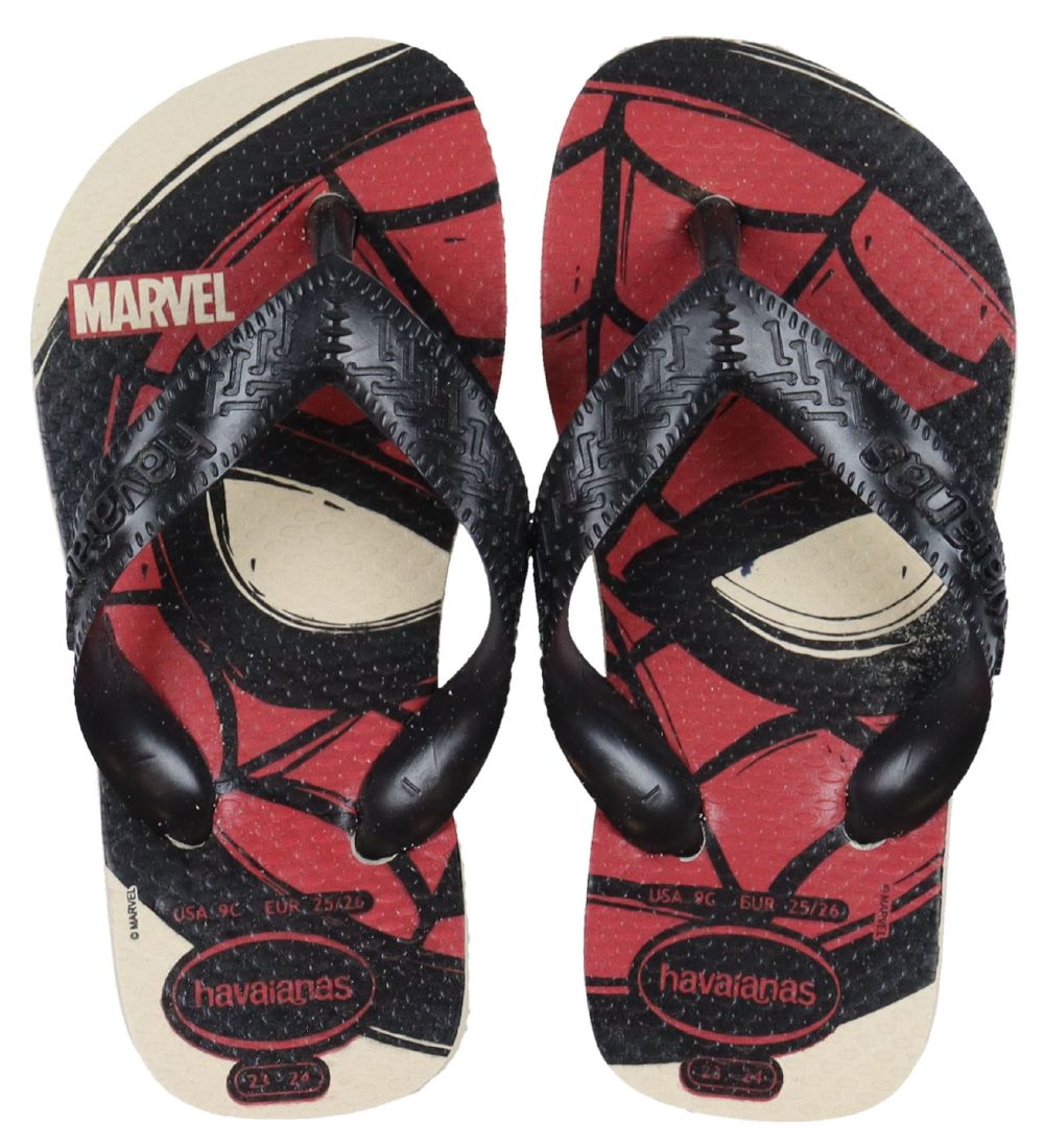 Havaianas Flip Flops - Marvel Logomaina - Beige