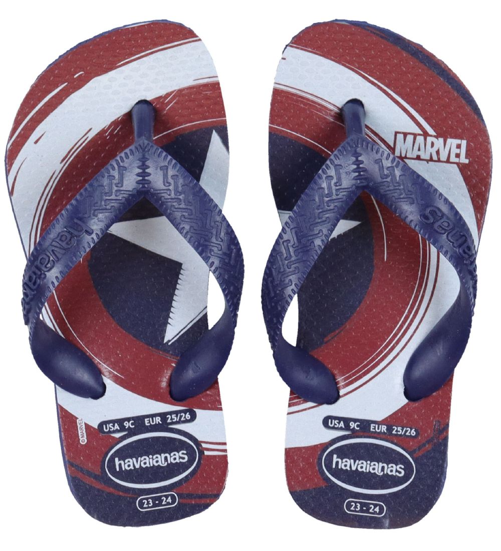 Havaianas Flip Flops - Marvel Logomaina - Navy