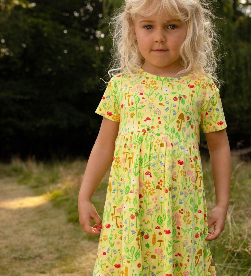 Danefæ Dress - Danelollipop - Pale Yellow BOTANICAL