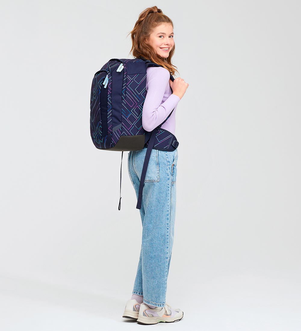 Satch School Backpack - Air - Purple Laser
