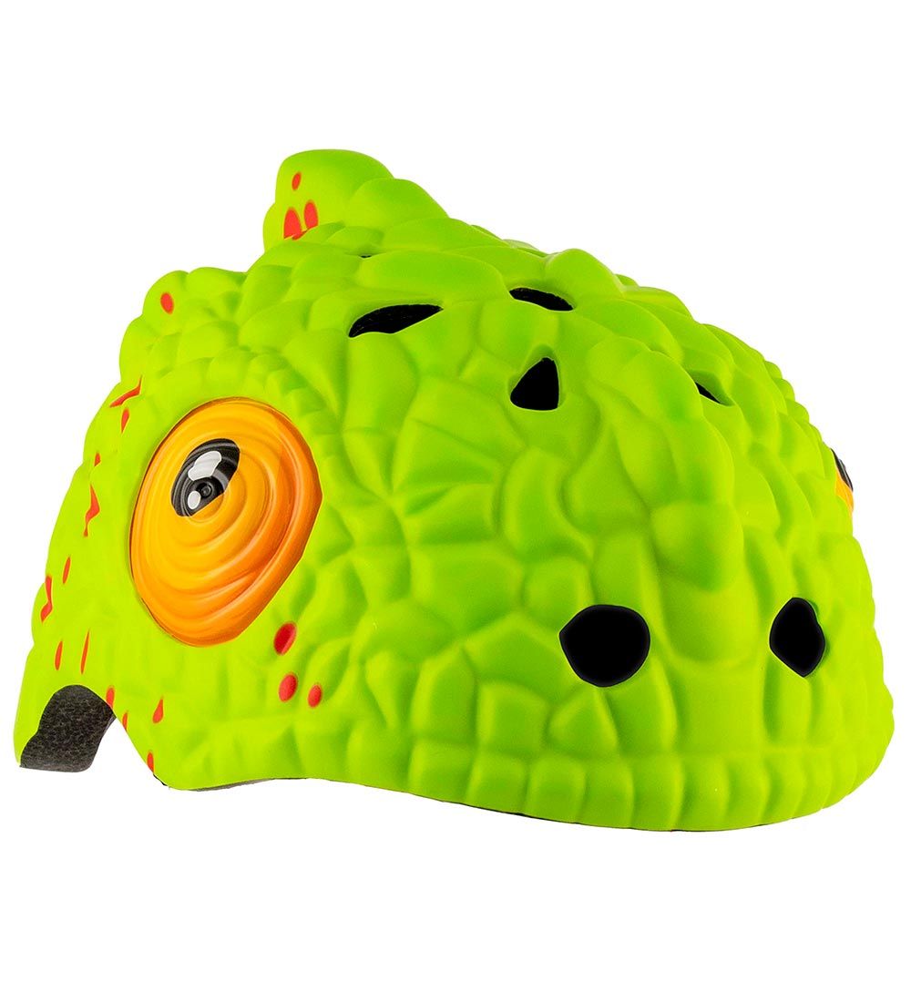 Crazy Safety Bicycle Helmet w. Light - CombæLeon - Green