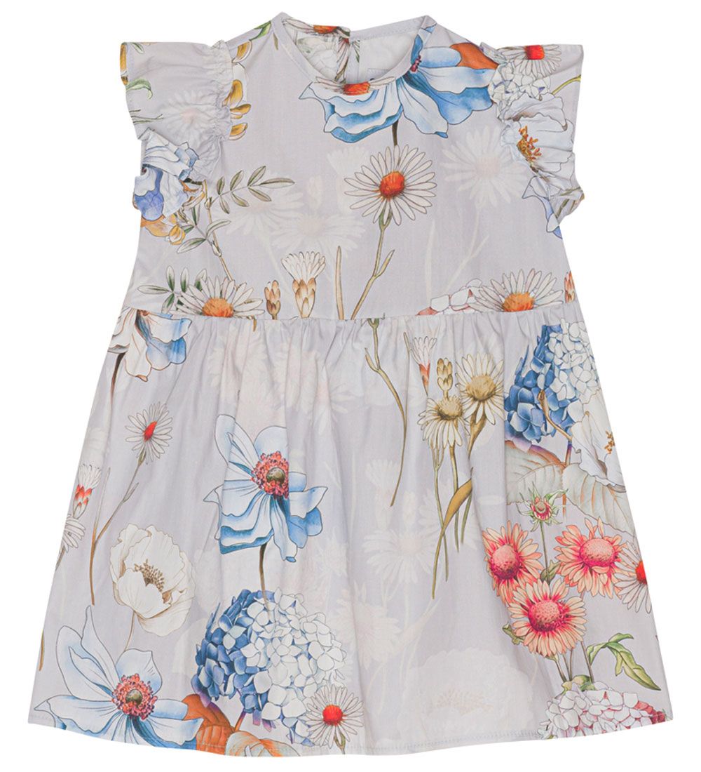 Christina Rohde Dress - Light Blue w. Flowers
