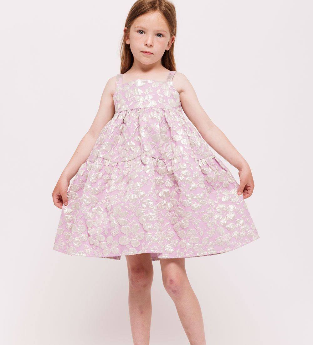 Christina Rohde Dress - Purple w. Flowers