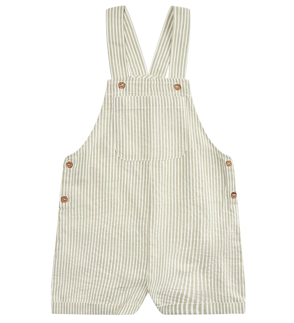 Petit Town Sofie Schnoor Overalls - Green/White Striped