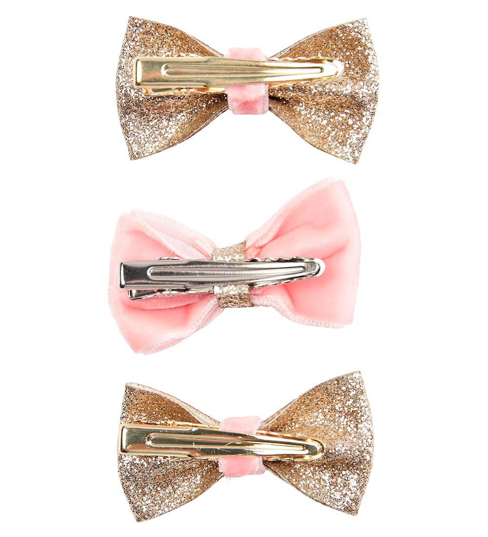 Petit by Sofie Schnoor Hair Clips - 3-Pack - Mix Gold/Coral