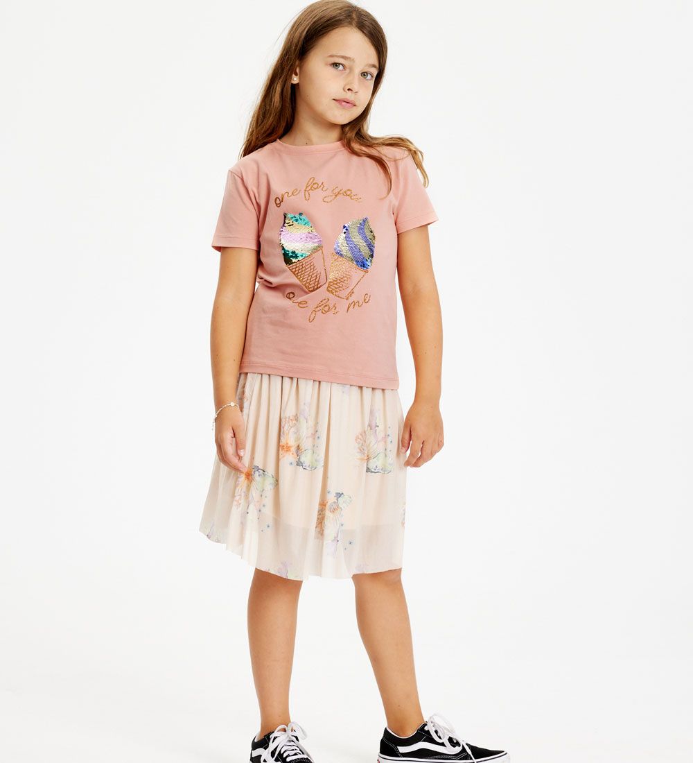 The New Skirt - TnGigi - White Swan Coral AOF