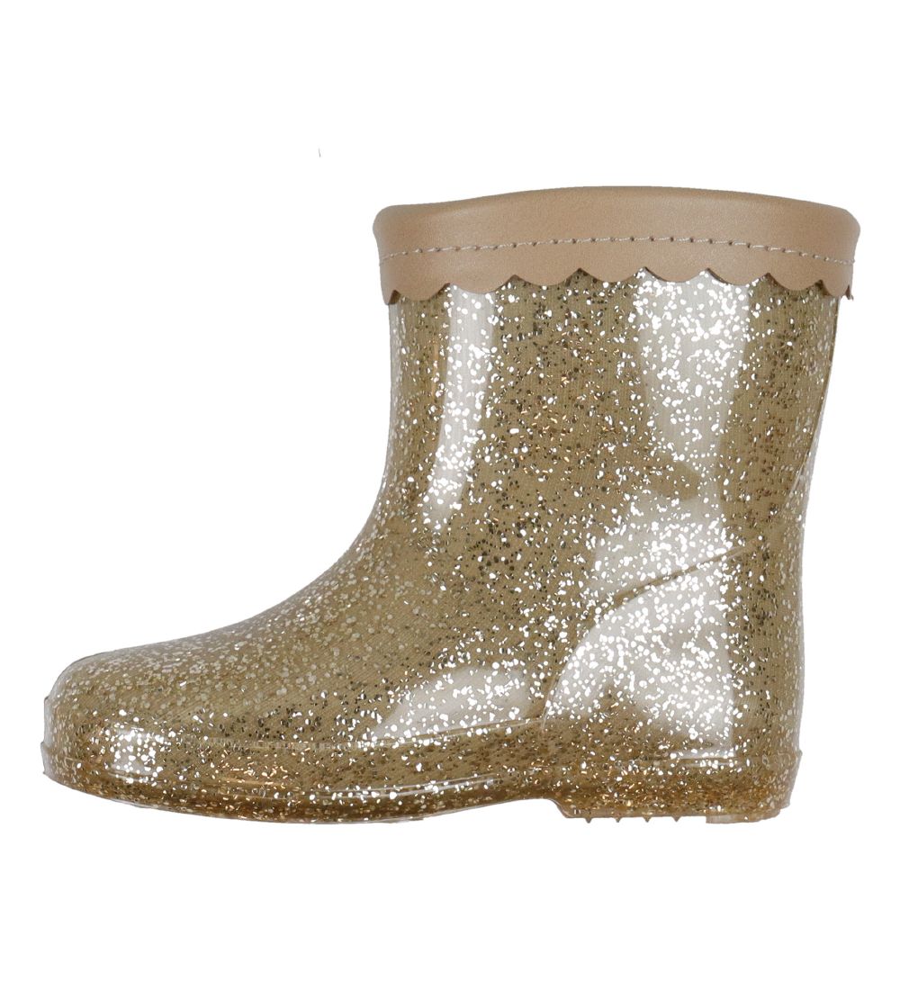 Petit by Sofie Schnoor Rubber Boots - Beige w. Glitter