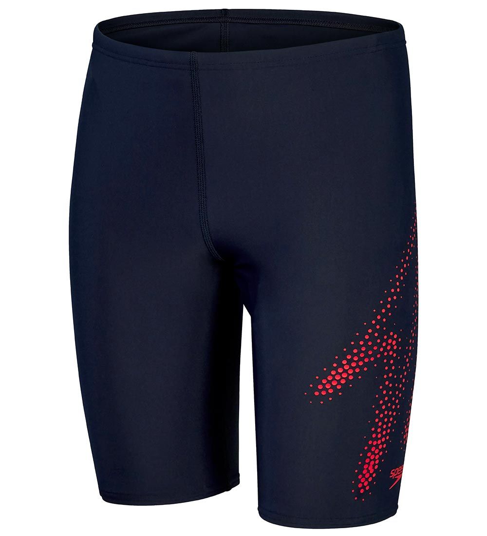Speedo Swim Trunks - Hyper Boom Placement Jammer - Navy/Red
