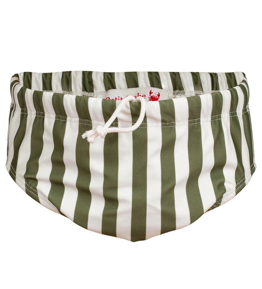 Petit Crabe Swim Diaper - Leo - UV50+ - Army Stripes