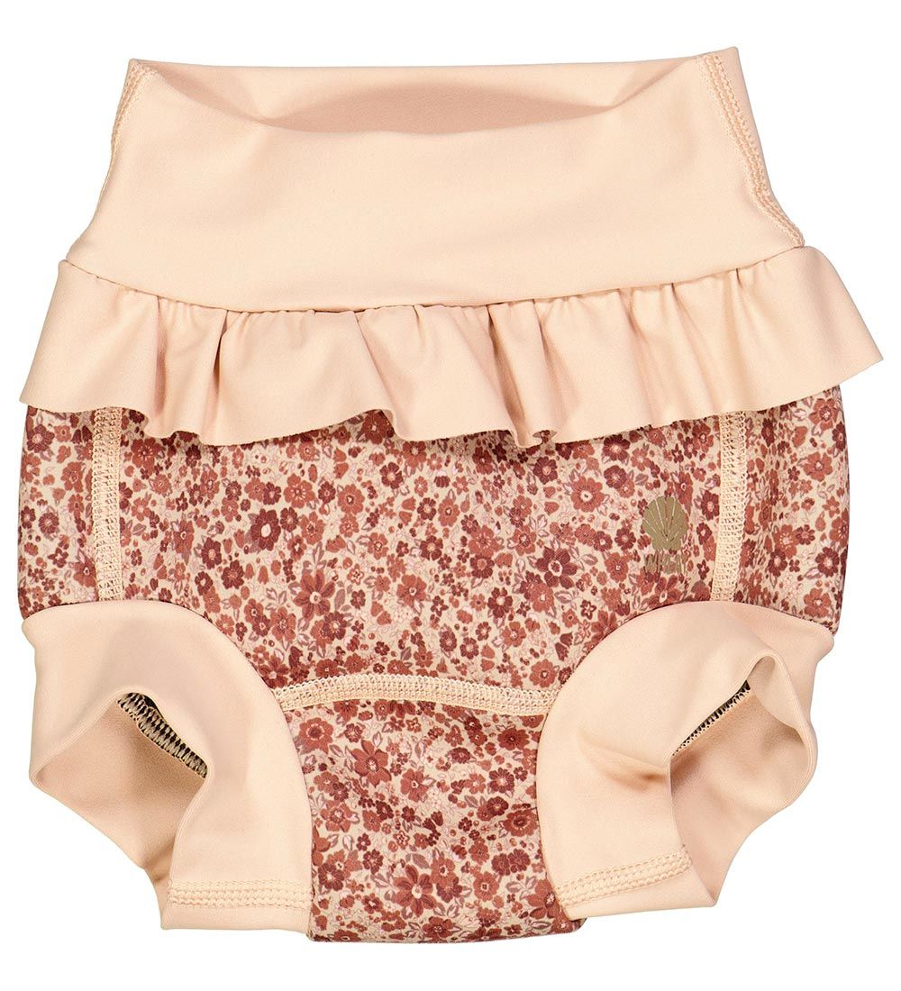 Wheat Swim Diaper - Neoprene - Red Flower Meadow