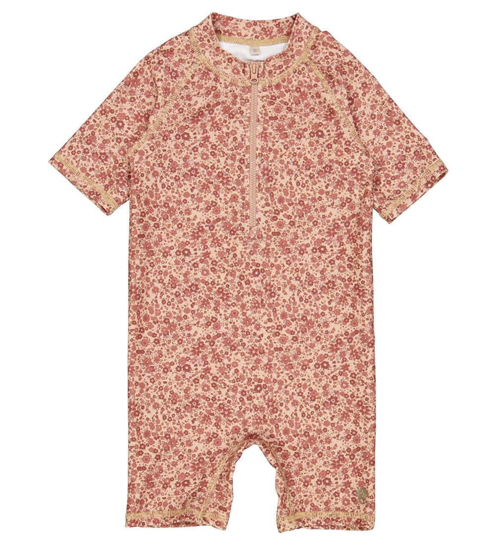 Wheat Coverall Swimsuit - Cas - UV40+ - Red Flower Meadow