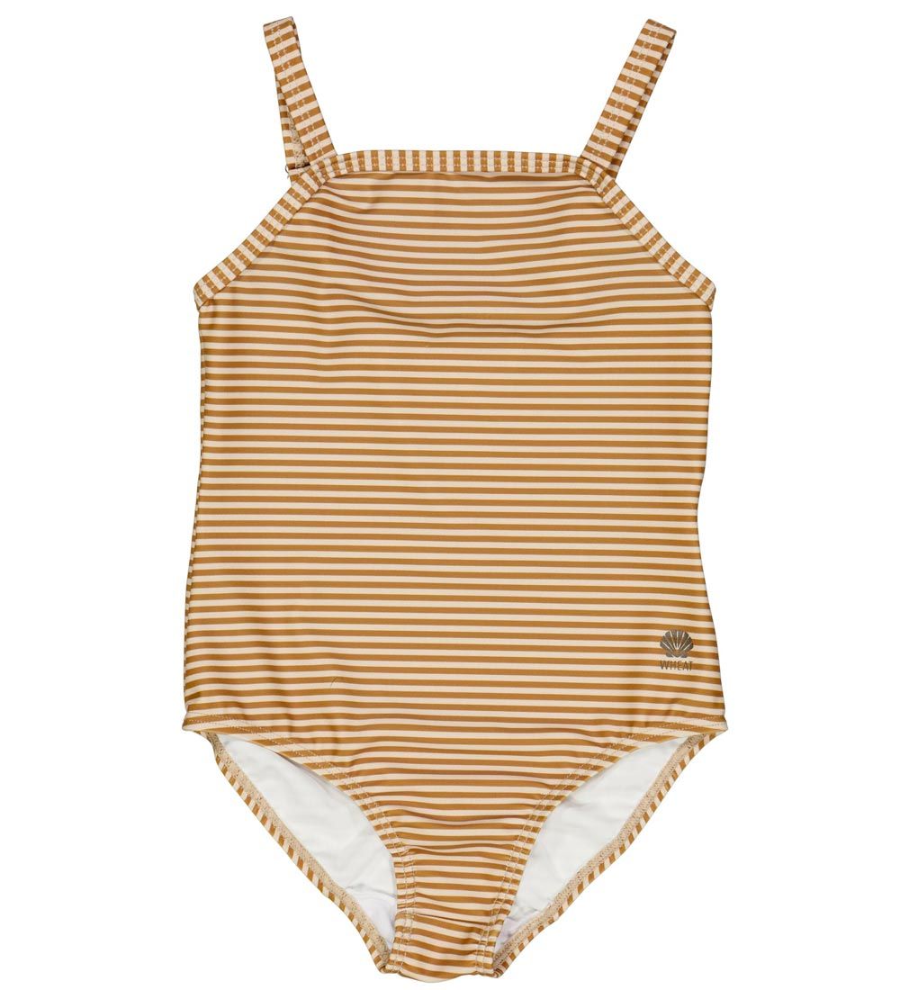 Wheat Swimsuit - Manon - Golden Green Stripe
