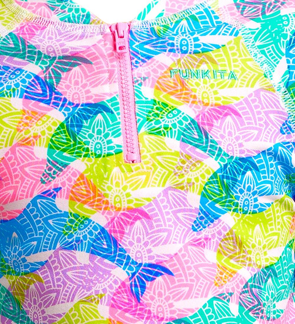 Funkita Swim Top - UV50+ - Zippy Rash - Pastel Porpie