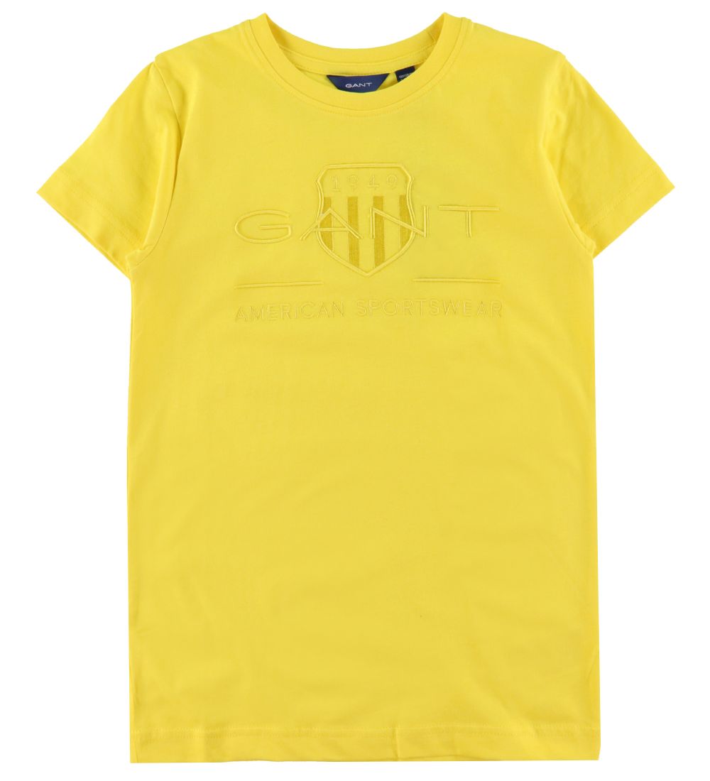 GANT T-Shirt - Tonaal - Zon Yellow