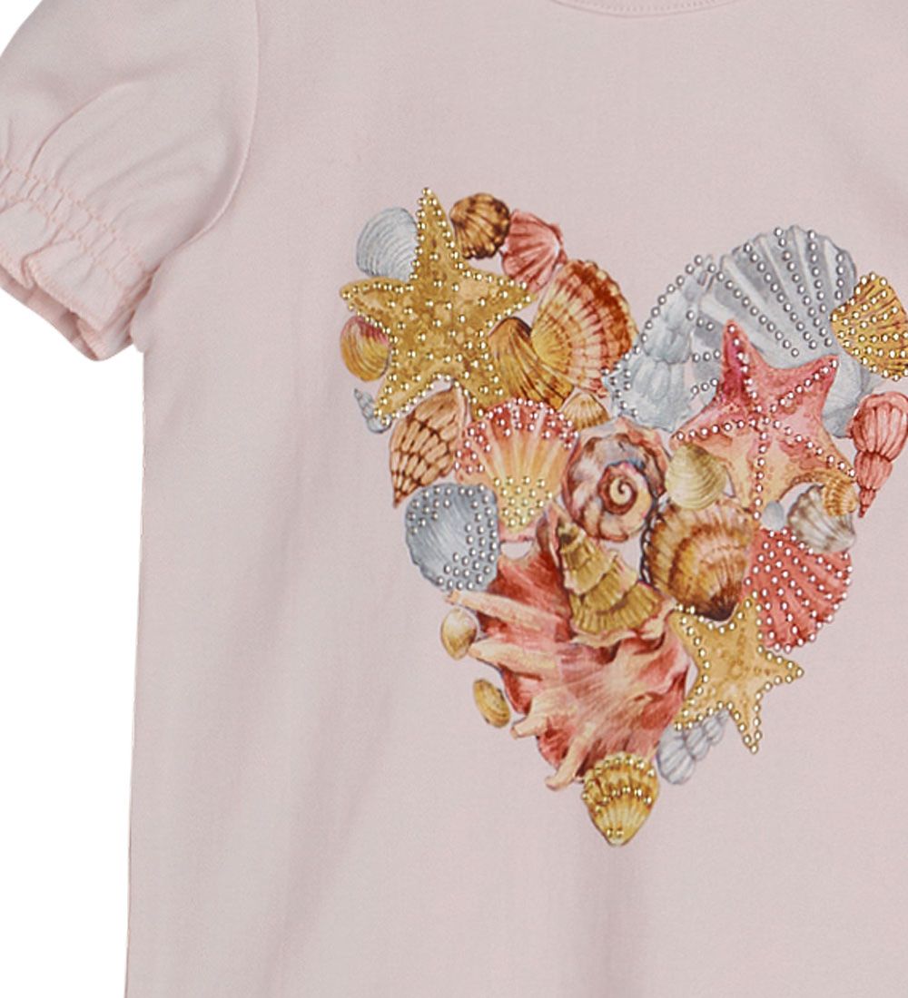 Hust and Claire T-shirt - Ayla - Pink w. Mussels