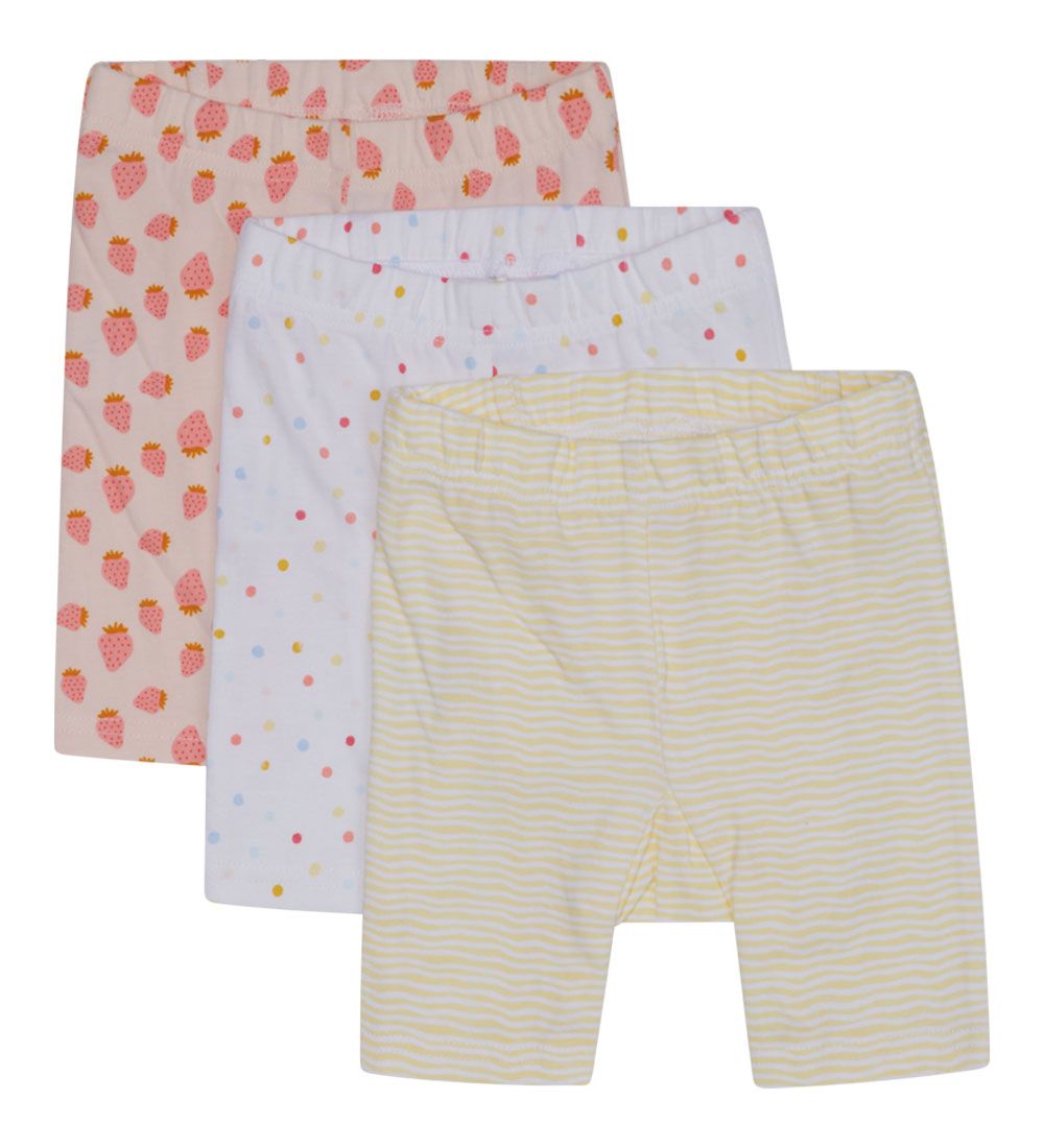 Hust and Claire Leggings - 3-Pack - Labika - White/Pink/Yellow