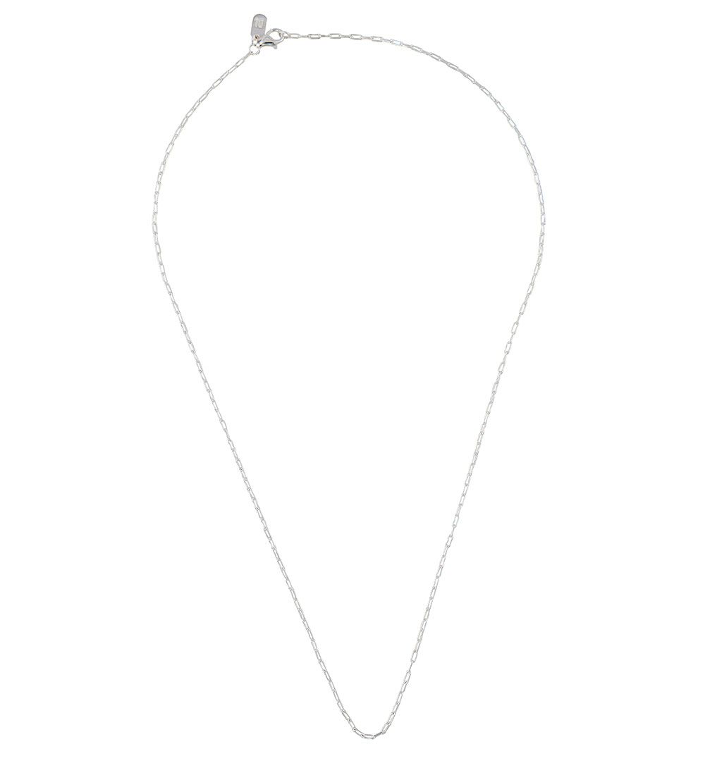 Design Letters Hálsmen - Square Hlekkur - 60 cm - Silfur