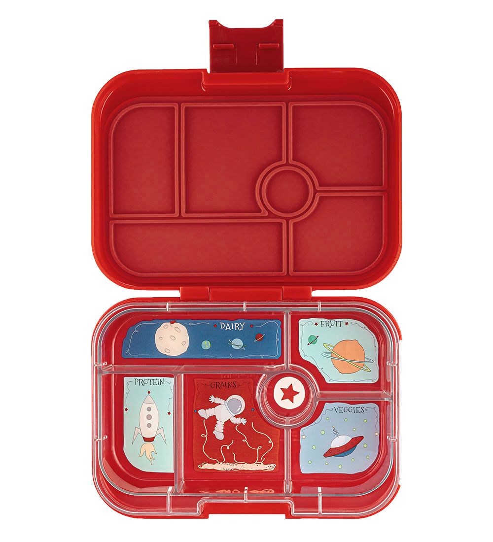 Yumbox Lunchbox w. 6 Rooms - Bento Original - Roar Red Rocket