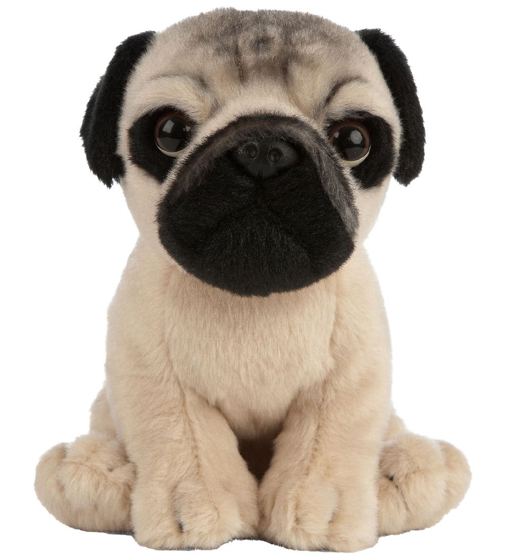 Living Nature Soft Toy - 16x7 cm - Pug Puppy - Beige