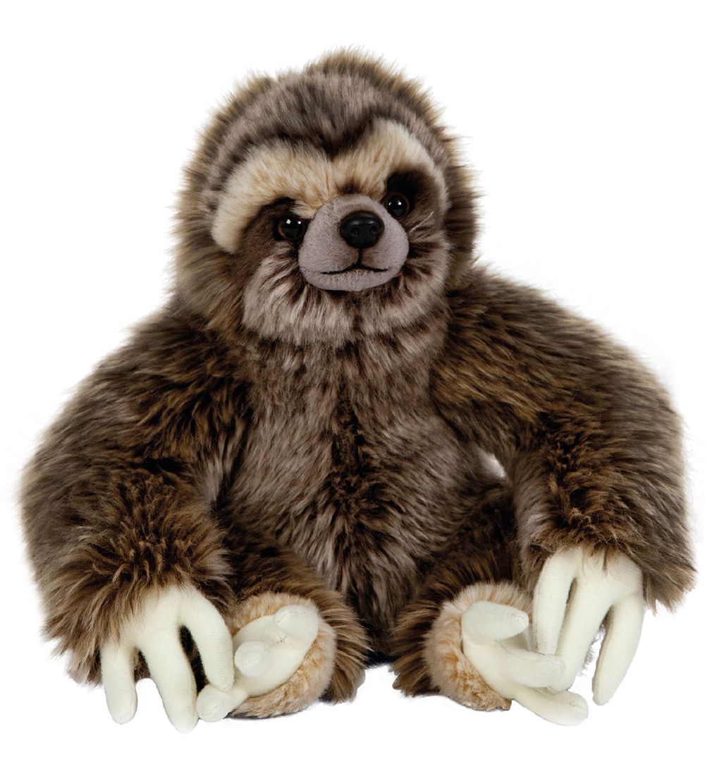 Living Nature Soft Toy - 23x13 cm - Sloth - Brown