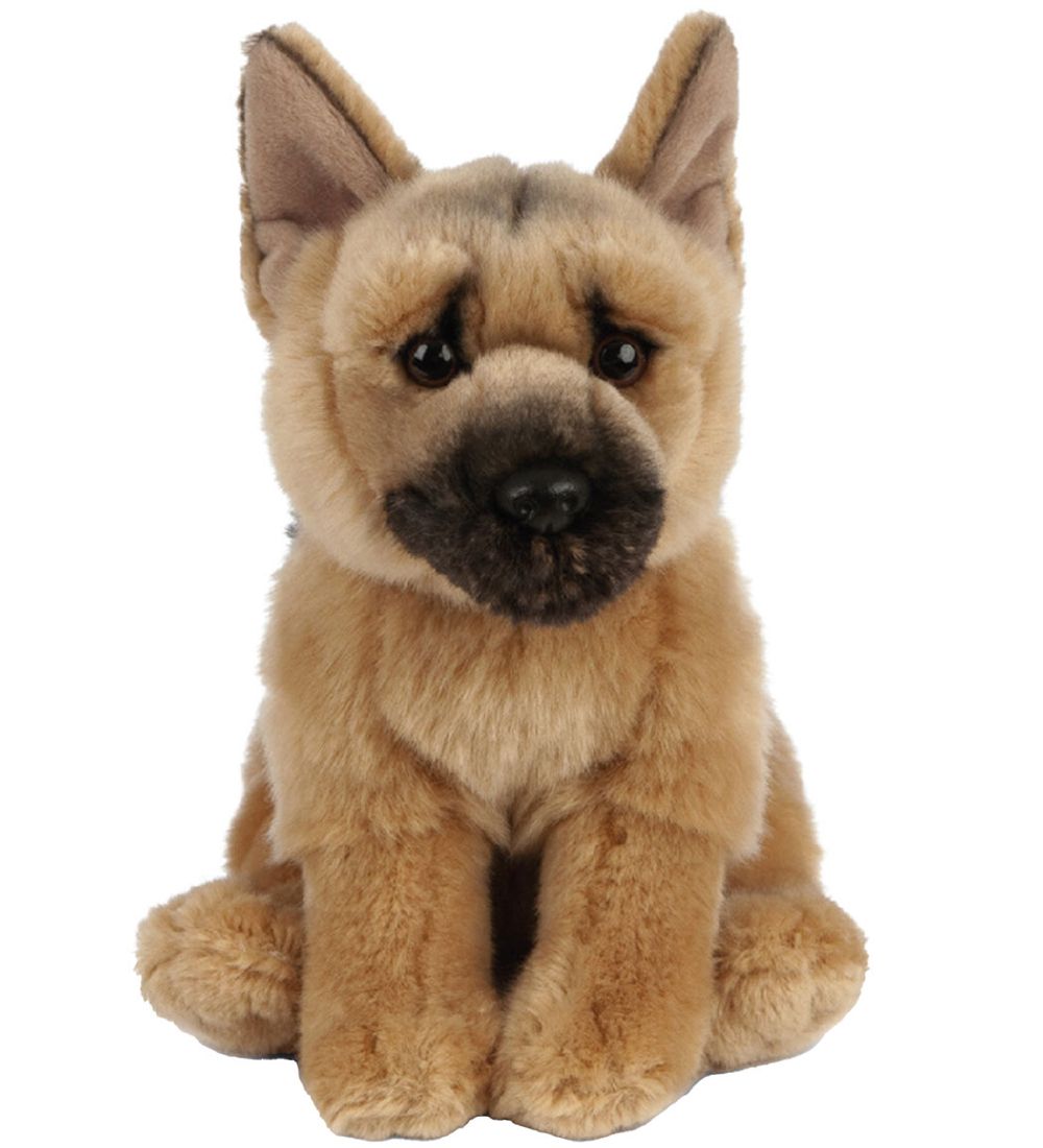 Living Nature Soft Toy - 23x16 cm - German Shepherd - Brown