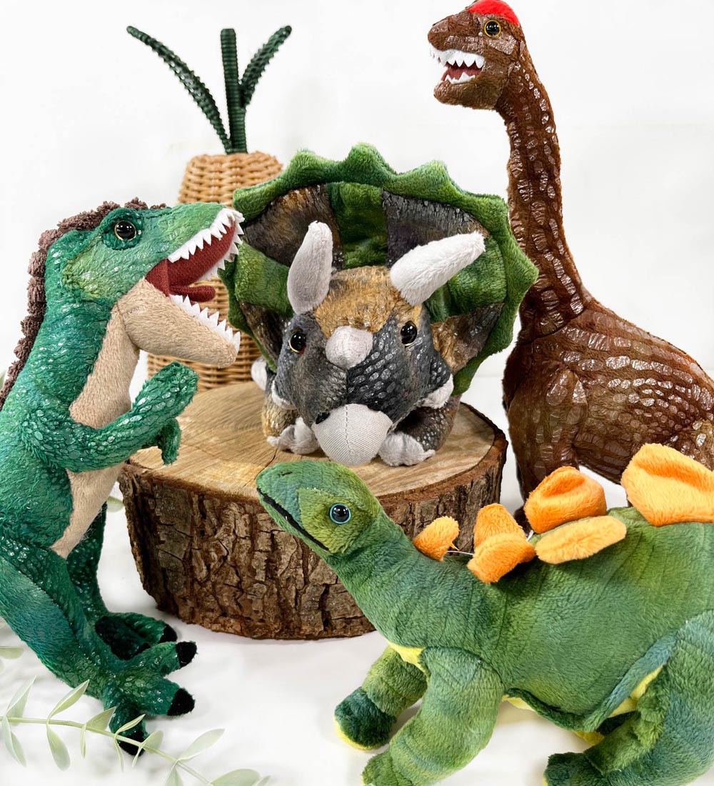Living Nature Soft Toy - 23x21 cm - Tyrannosaurus Rex - Green