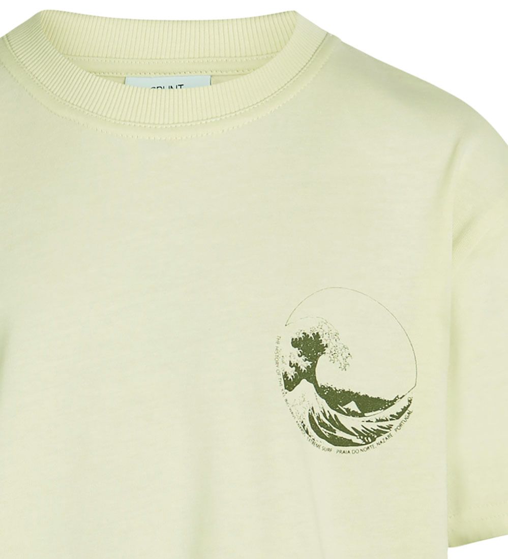 Grunt Stuttermabolur - Acorns - Light Green