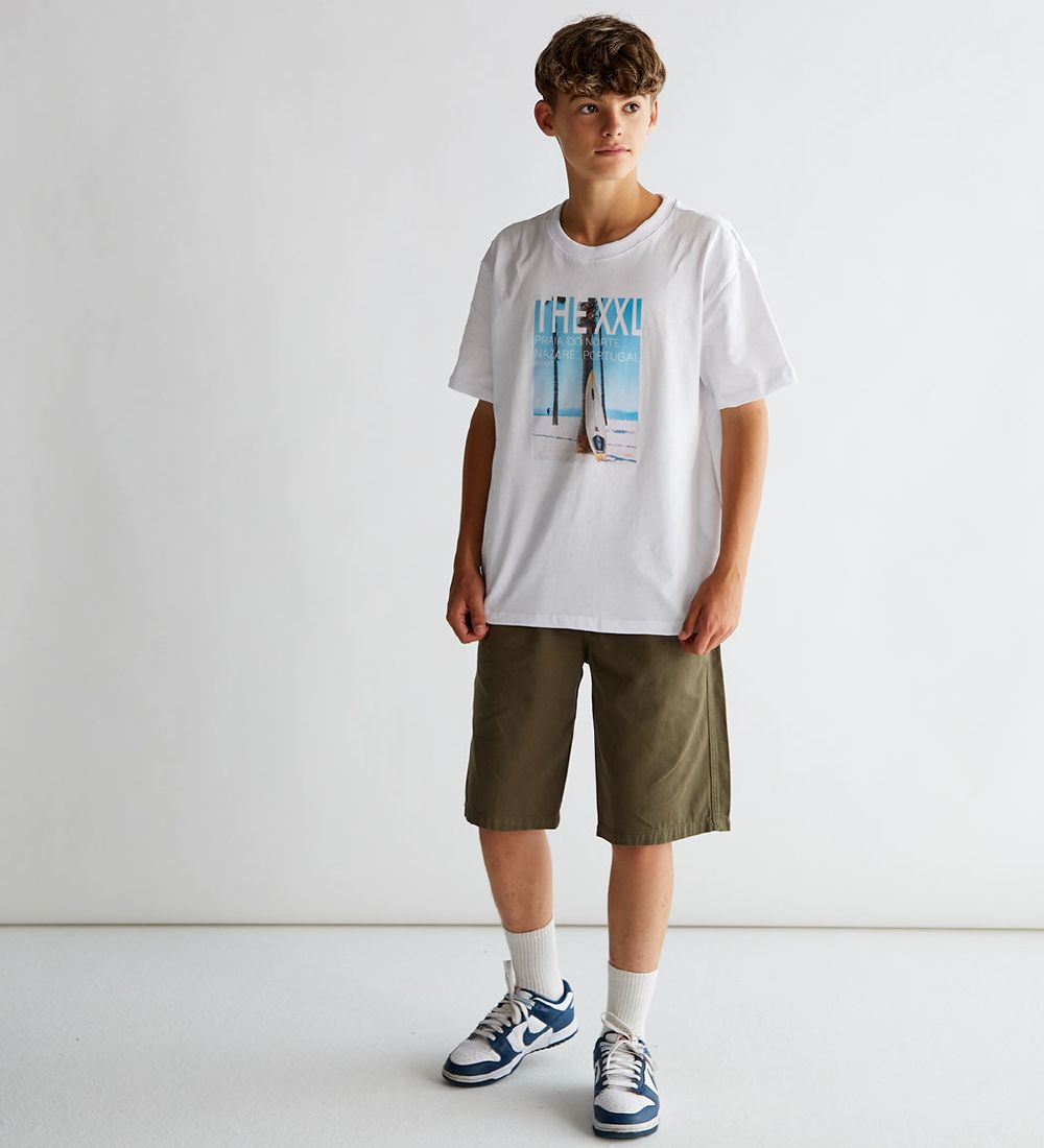 Grunt T-shirt - Beach - White w. Print
