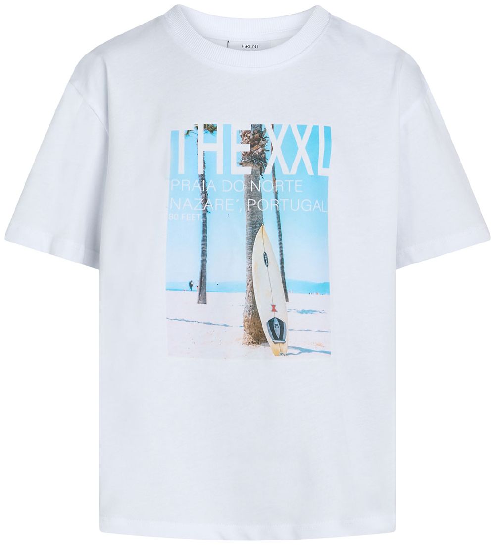 Grunt T-shirt - Beach - White w. Print