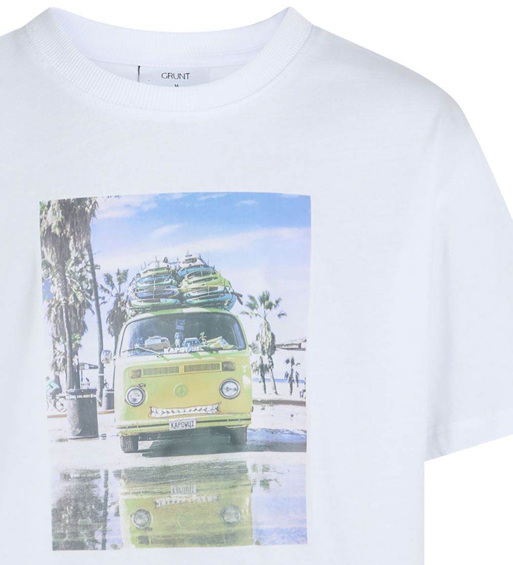 Grunt T-shirt - Kapow - White w. Print