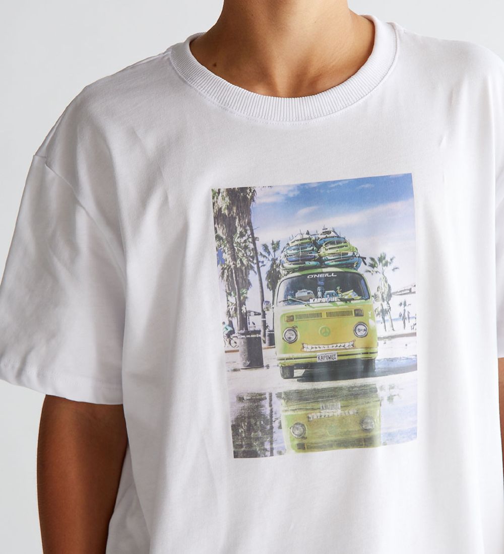 Grunt T-shirt - Kapow - White w. Print
