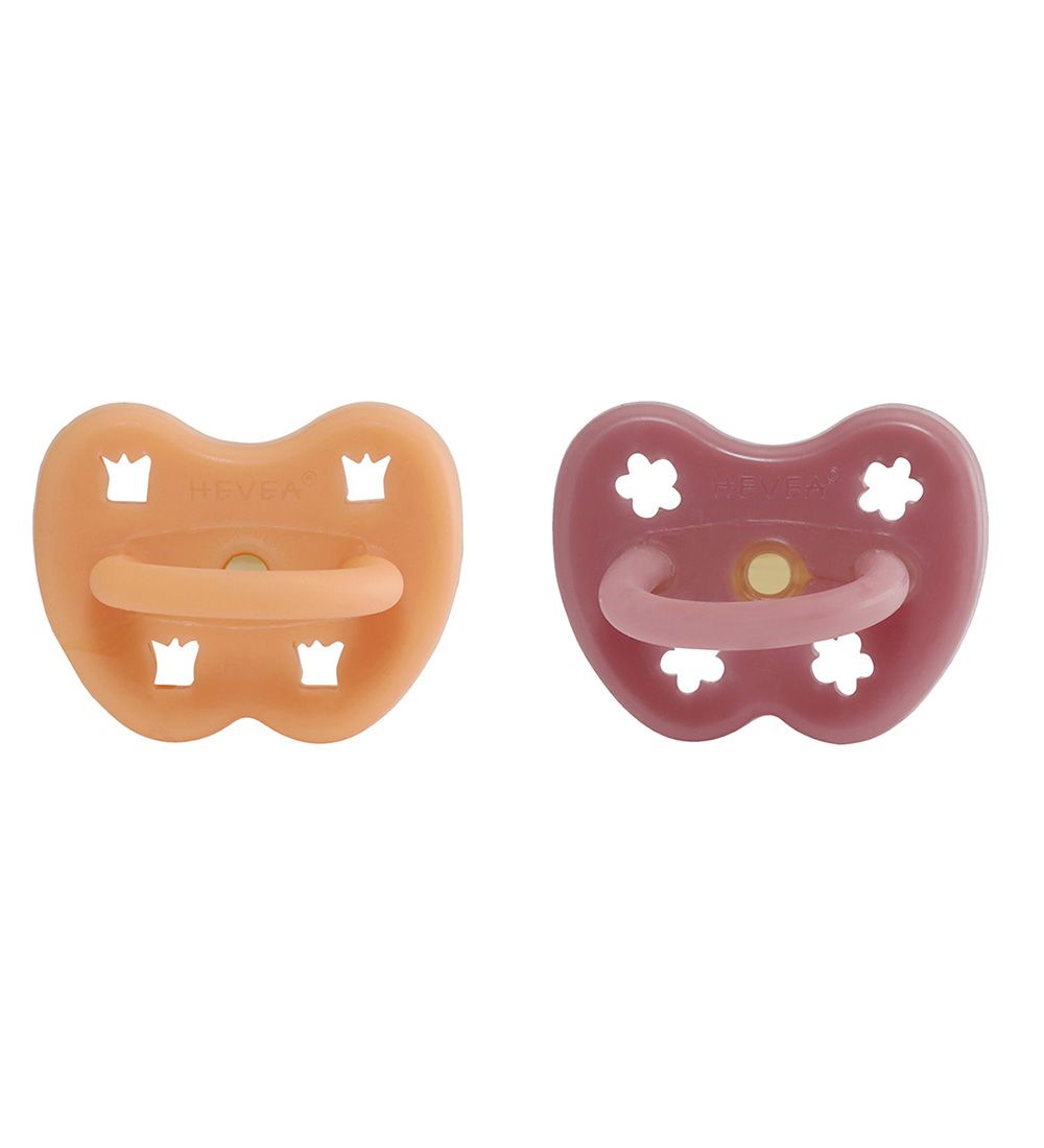 Hevea Dummies - 3-36 Mths. - 2-Pack - Natural Rubber - Apricot C