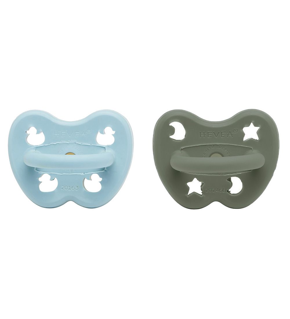 Hevea Pacifiers - 3-36 Mths. - 2-Pack - Natural Rubber - Maya Bl