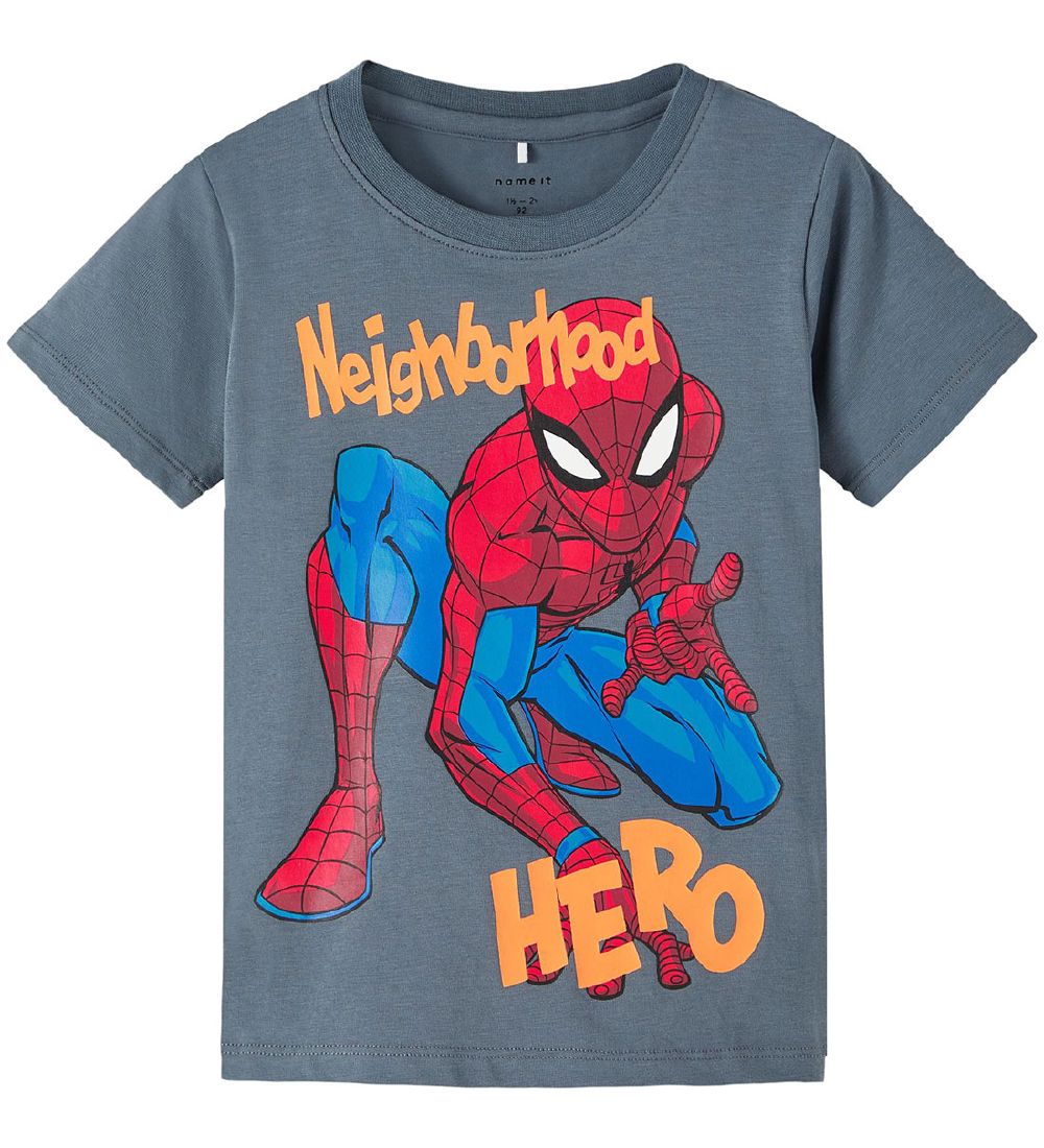Name It T-shirt - NmmAlfi Spiderman - Stormy Weather
