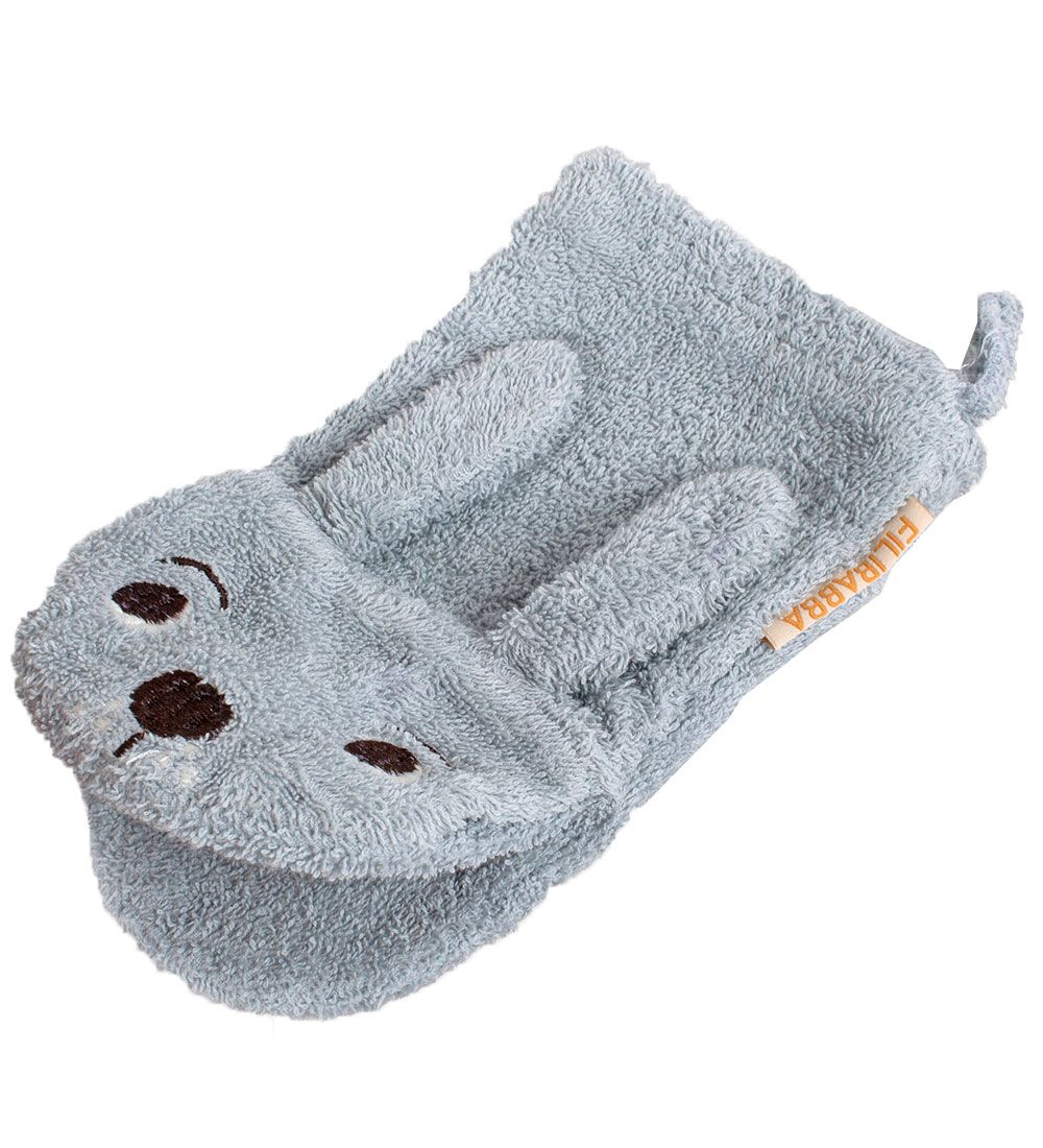Filibabba Washglove - Hare - Blue