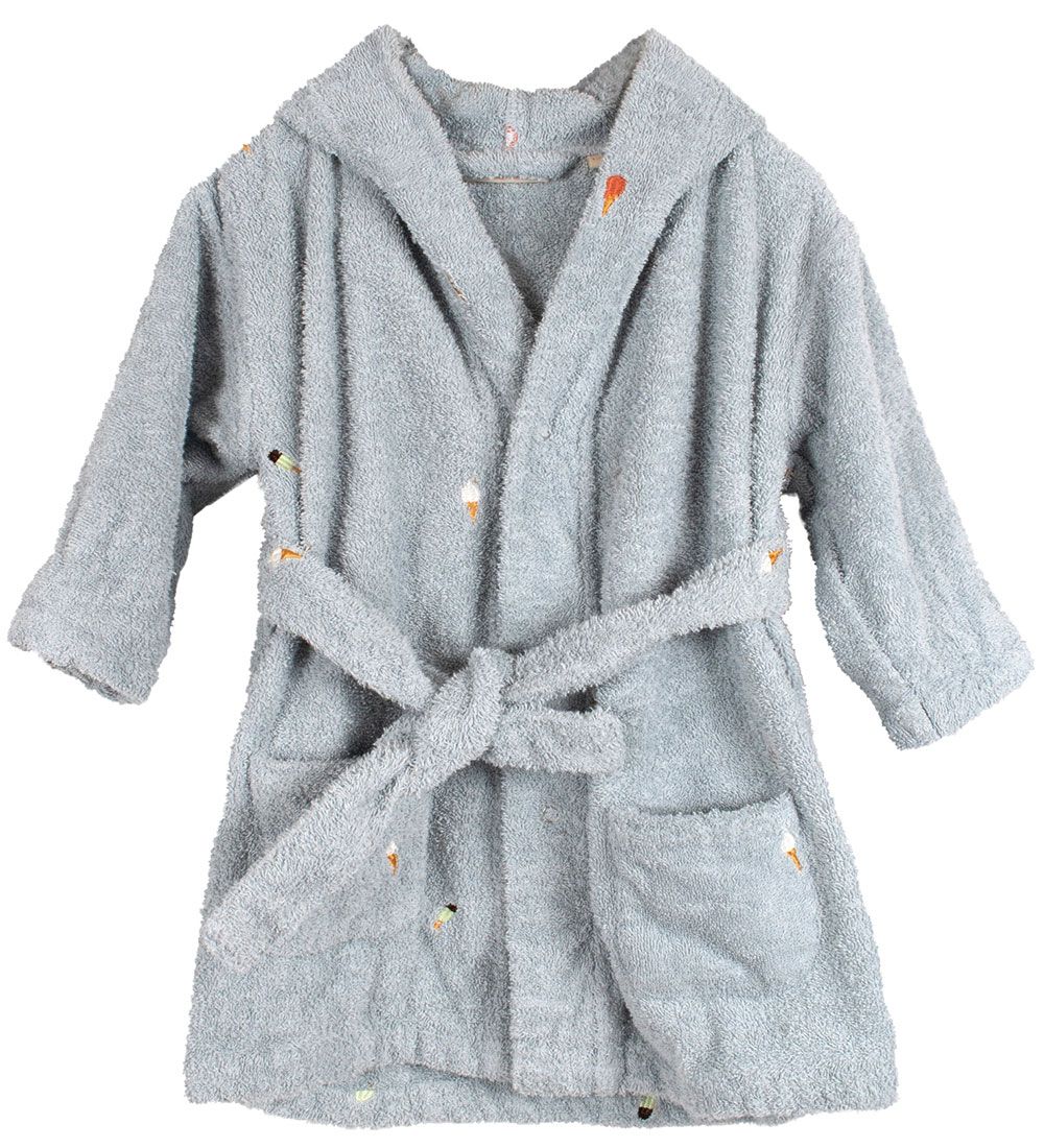 Filibabba Bathrobe - Terrycloth - Pearl Blue