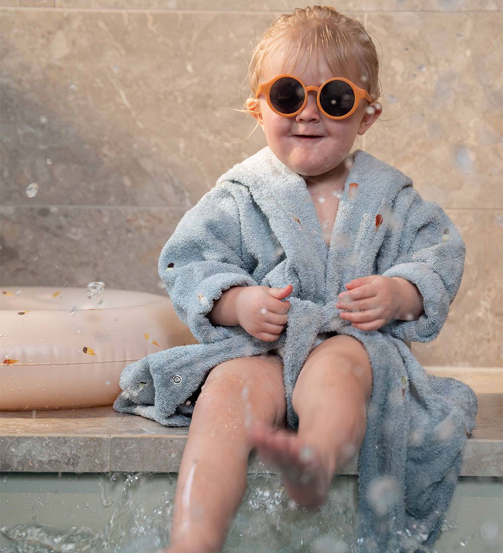 Filibabba Bathrobe - Terrycloth - Pearl Blue