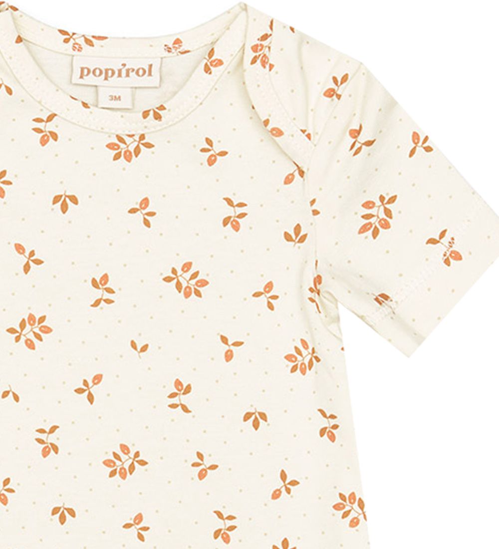 Popirol Bodysuit s/s - Polula Baby Bodysuit - Print Blossom