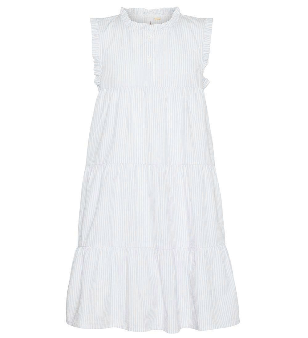 Vero Moda Girl Dress - VmCora - Skyway/Snow White w. Stripes