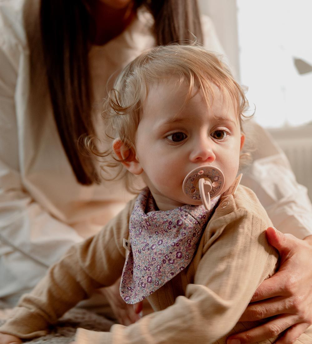 BIBS X Liberty Teething Bib - Bandana - Flowers - Blush