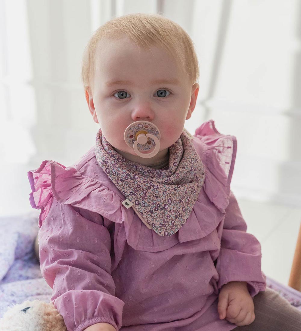 BIBS X Liberty Teething Bib - Bandana - Flowers - Blush