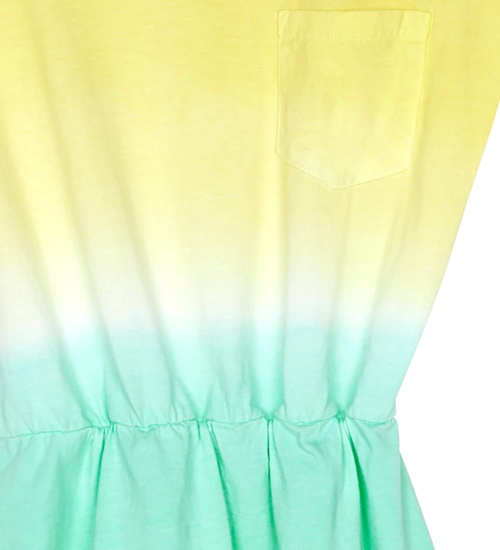 Finger In The Nose Dress - Billie - Soft Yellow Dip Dye