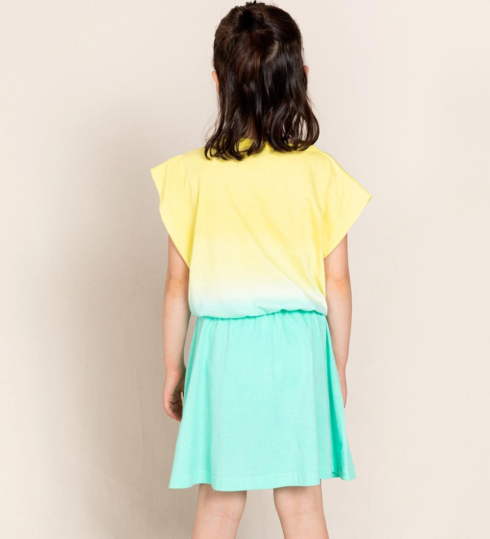 Finger In The Nose Dress - Billie - Soft Yellow Dip Dye