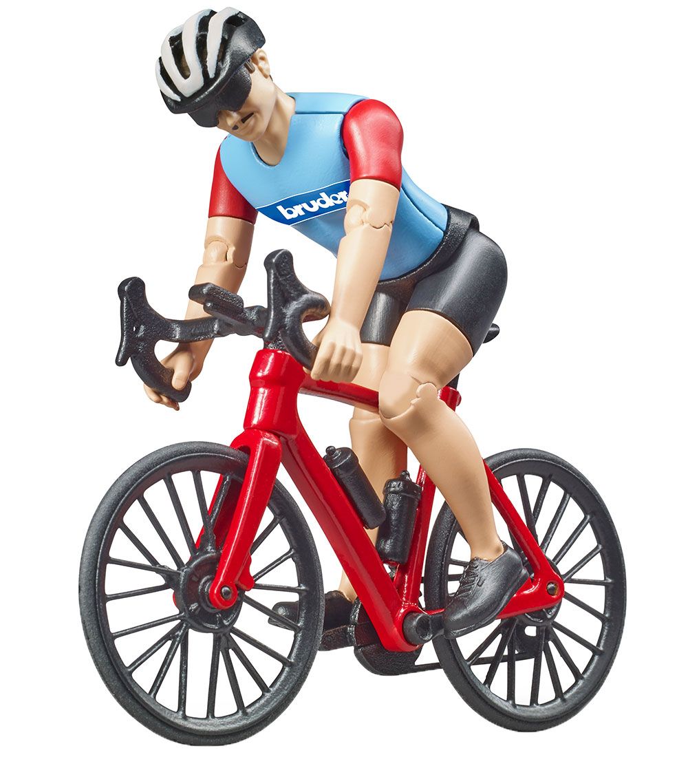 Bruder Figure w. Bicycle - bworld - Cyclist - Male - 63110