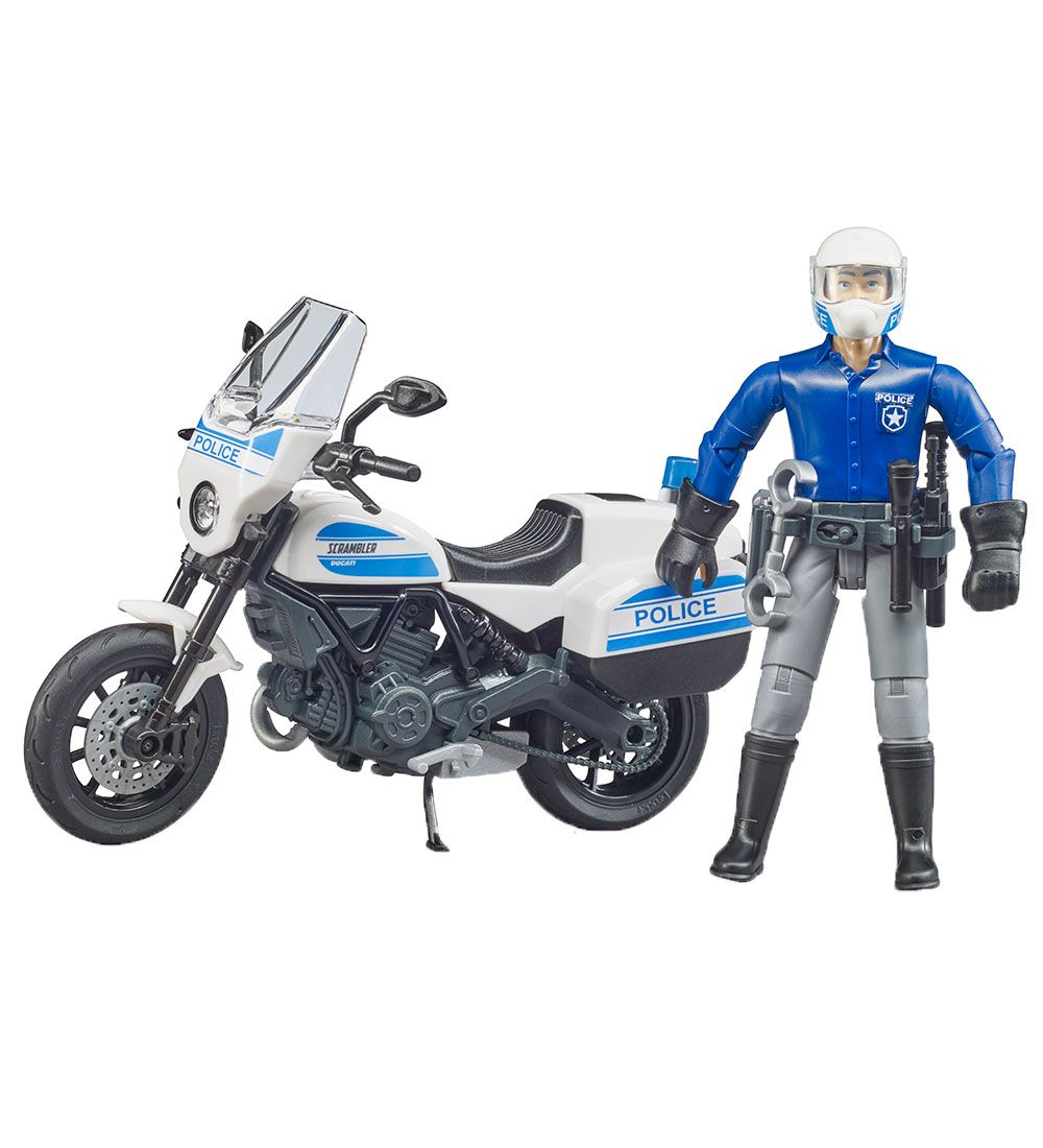 Bruder Figure w. Ducati Scrambler Police Engine... - bworld - 62