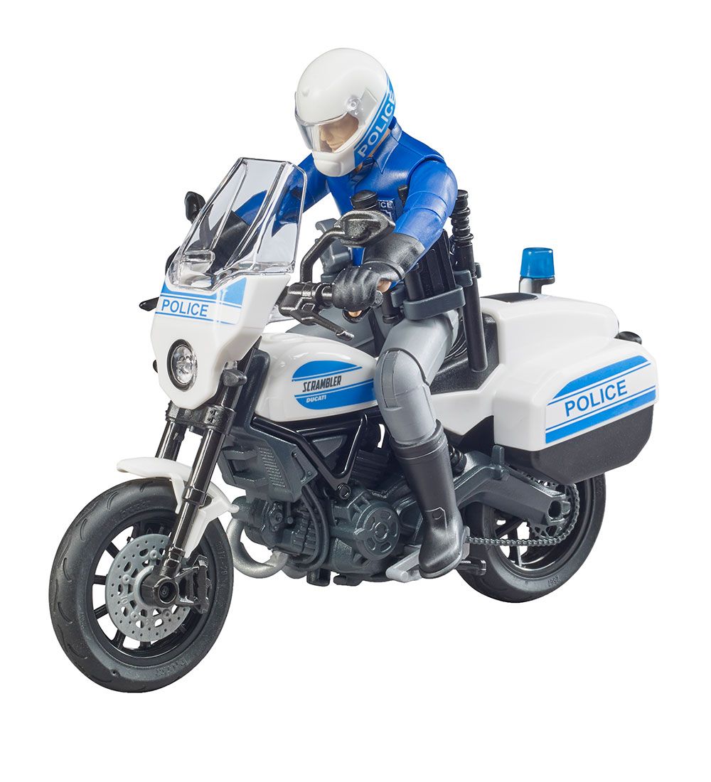 Bruder Figure w. Ducati Scrambler Police Engine... - bworld - 62