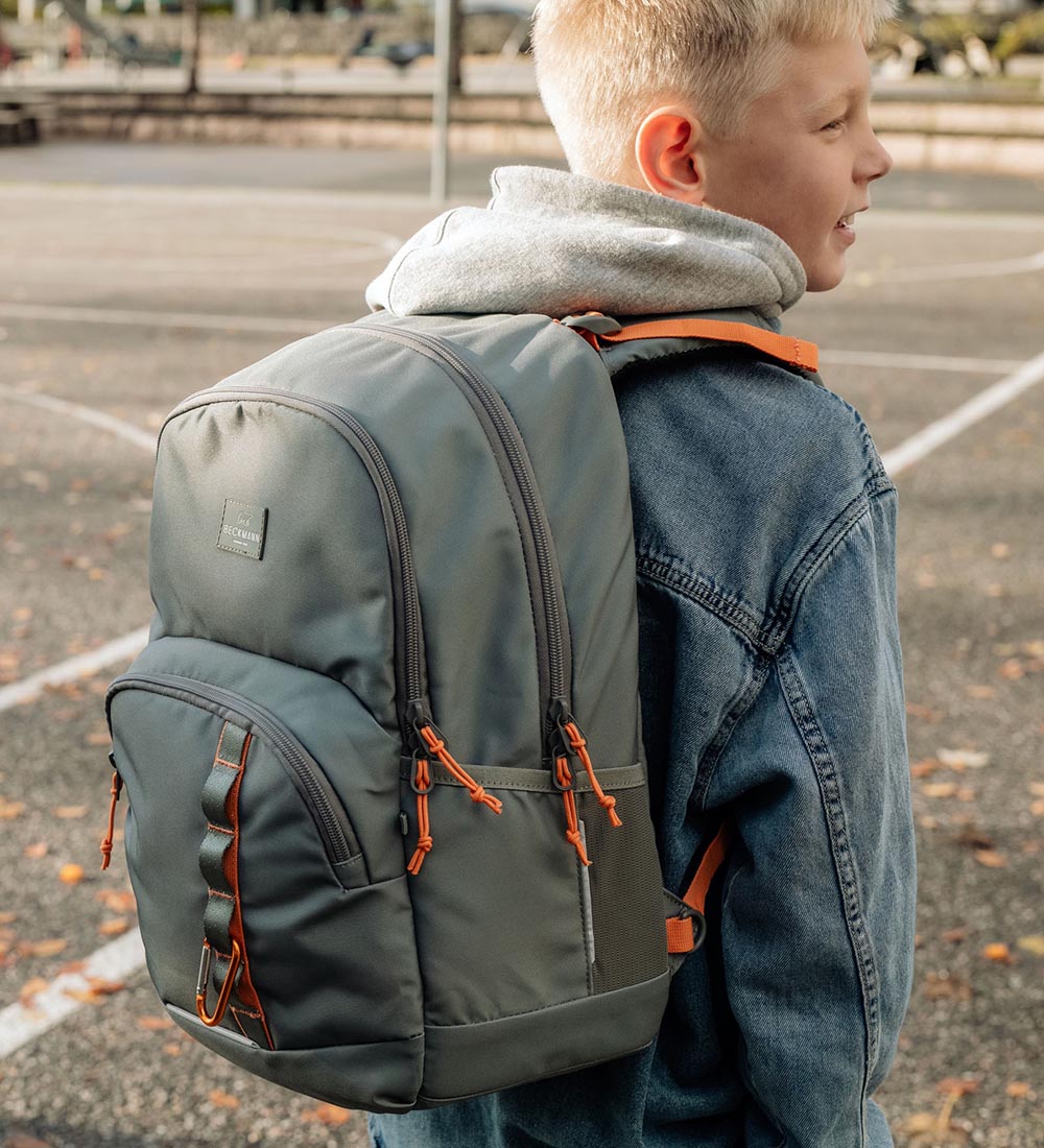 Beckmann School Backpack - Sport Junior - Green/Orange