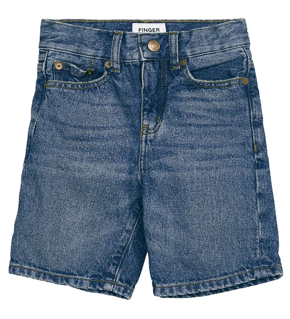 Finger In The Nose Denim stuttbuxur - Edward - Medium+ Blue